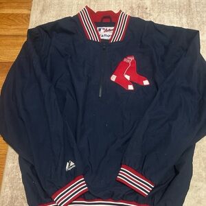 Majestic Navy and Red Varsity Jacket